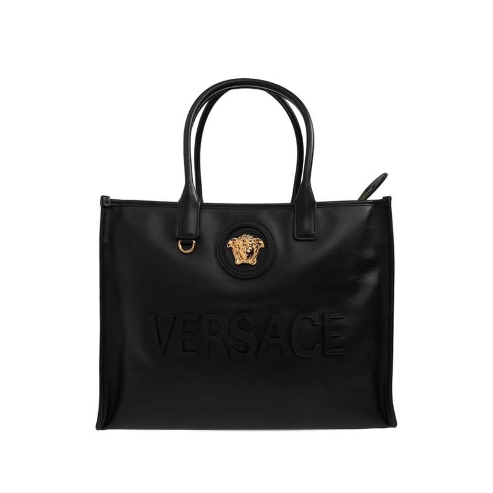 Versace Black Tote Bags Women